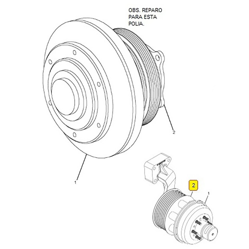 Reparo Cubo Helice Motor International 9800 1695793C91