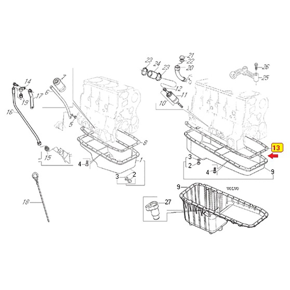 Junta Carter X12 Volvo Vm260 310 B270f 6.12tec 961008530434