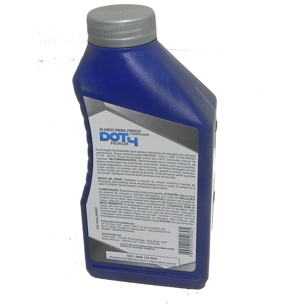 Fluido Dot 4 Para Embreagem 500ML Ponto Ebulicao 3005623