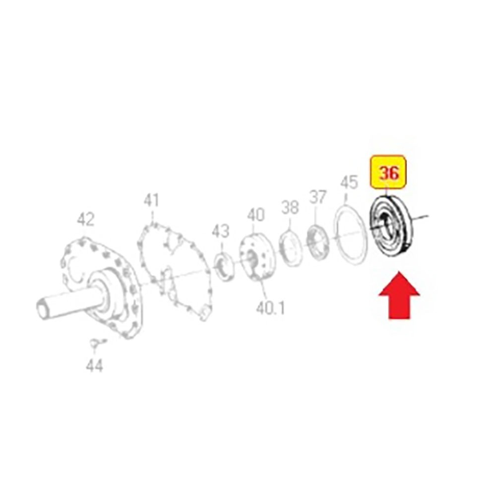 Rolamento Eixo Piloto Zf 16S1300 0750118130