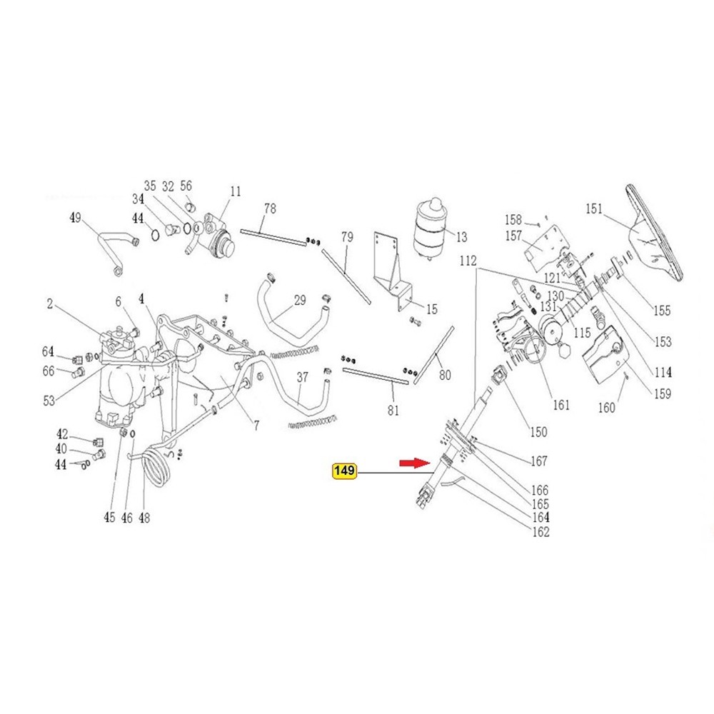 Coluna Direcao Sinotruk Howo 380 Telescopico AZ9725478050