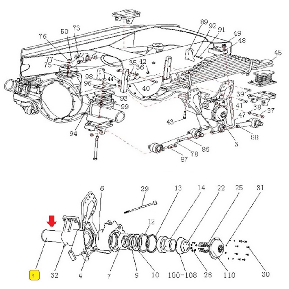 Ponta Carcaca Sinotruk Howo 380 6X4 AZ9725520237