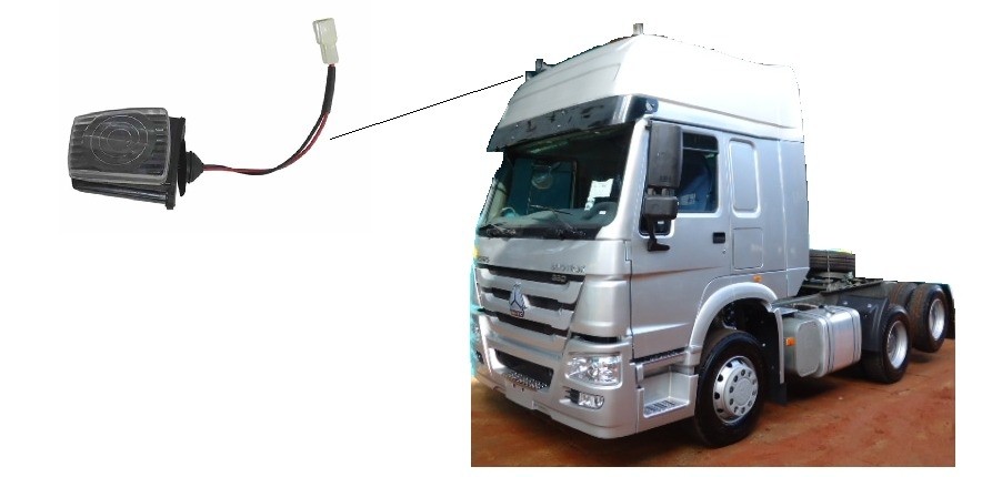 Lanterna Teto Sinotruk Howo 380 Lado Direito WG9719790008