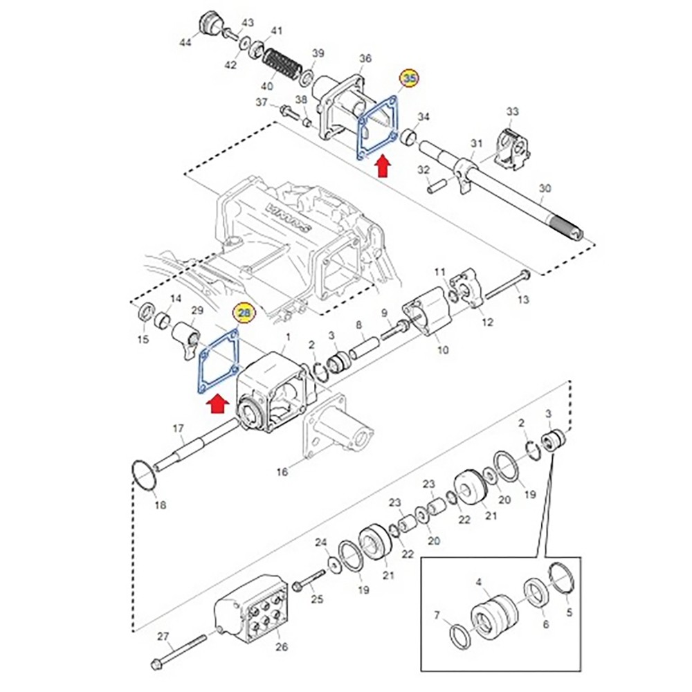 Reparo Tampa Lateral Cambio Opticruise Scania P G R QA2424