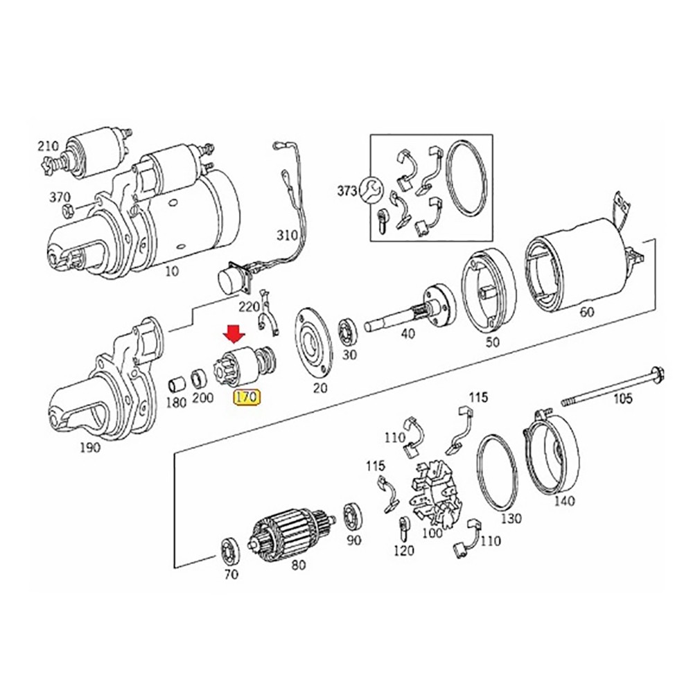 Impulsor Motor Partida Mercedes Axor 1933 712C 714C ZEN0985 Impulsor Motor Partida Mercedes Axor 1933 712C 714C ZEN0985