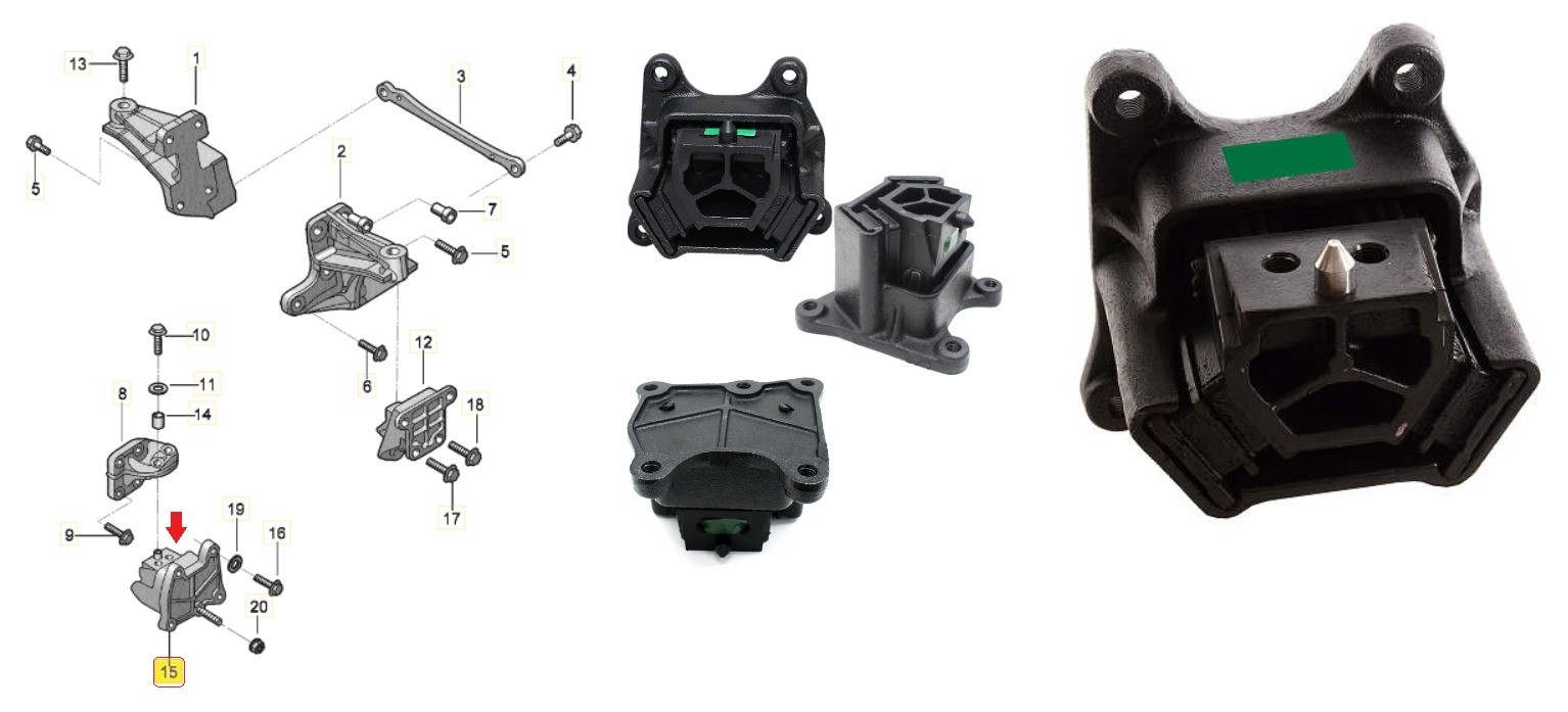 Coxim Motor Traseira Volkswagen 17 24 280e Manld 2t2199382k Coxim Motor Traseira Volkswagen 17 24 280e Manld 2t2199382k