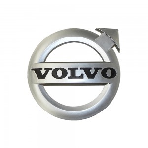 Emblema Grade Frontal Volvo VM270 2012 Em Diante Escrita VOLVO Transversal Emblema Redondo 21316012